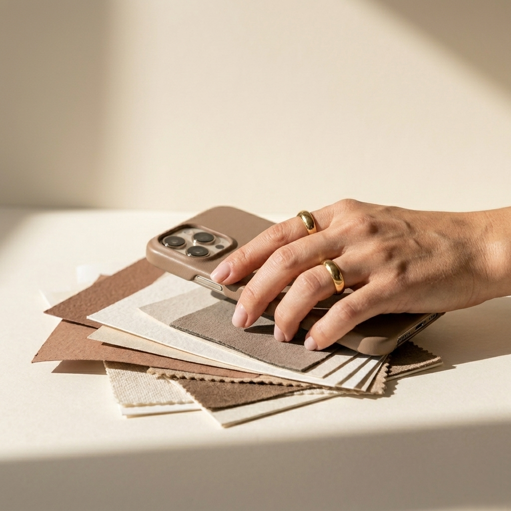 phone hand content creation